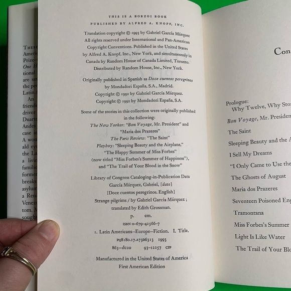 Gabriel Garcia Marquez “Strange Pilgrims” - Picture 6 of 8